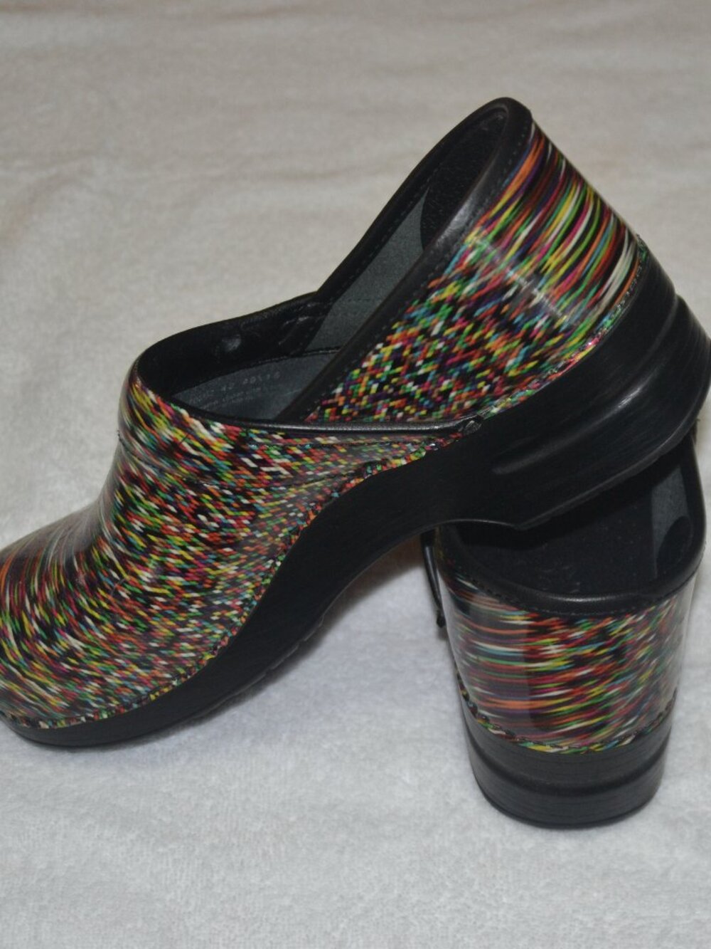 Dansko Multicolor Patterned Clogs